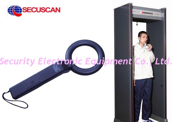 China Black Metal Detector Handheld Body Scanner for Detect Weapons factory