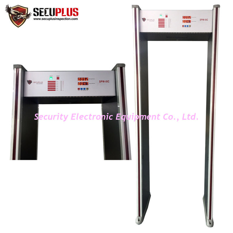 Indoor use walk through metal detectors SPWIIIC for Hospital/Bank