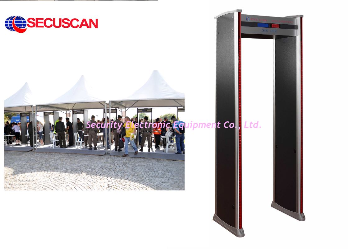 Security 6 Pinpoint zones Walk Through Metal Detector gate for