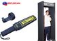 Black Airport portable metal detector Super Handheld Body Scanner with Alarm for dangerous weapons