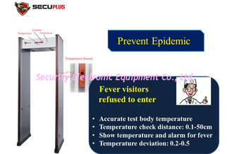 18 Zone Archway Metal Detector , Walk Through Scanner Temperature Testing 50/60Hz