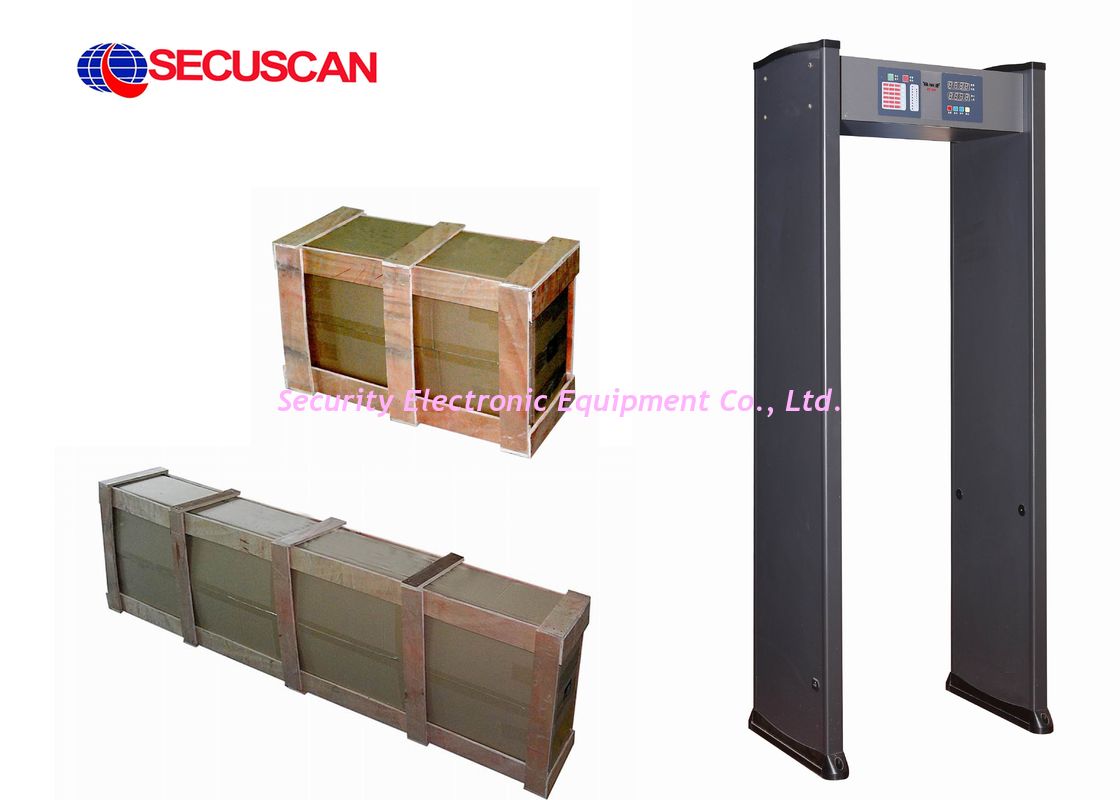 Security high sensitive walk through metal detector at airports to find