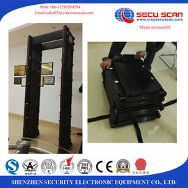 Movable Walk Through Metal Detector Door Security Devices With Face Recognition System