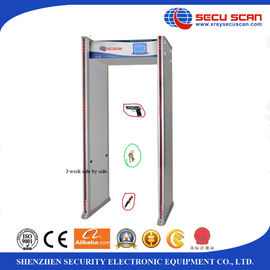 24 Zones Walk Through Metal Detector With LED Alarm Light / Full Body Metal Detectors