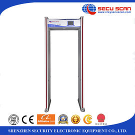 24 Zones Walk Through Metal Detector With LED Alarm Light / Full Body Metal Detectors