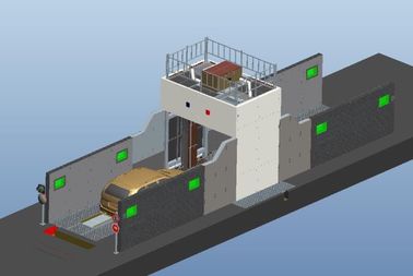 Dual Energy Imaging Customs / Border X Ray Vehicle Scanner Security Scanning Machine