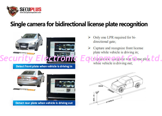 Area Scan Flush Mount Under Vehicle Surveillance System with 4096P Scanning Resolution and Weapon Alarm