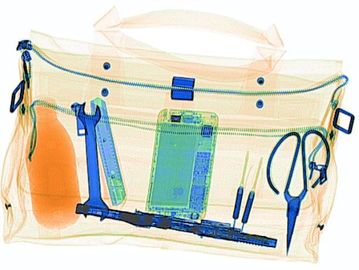 Security Inspection Multi Energy X Ray Baggage Scanner With Tunnel 6550 CM