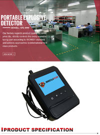 Raman - Spectrometer Explosives Detector With 35.6 Inch Color Touch Screen