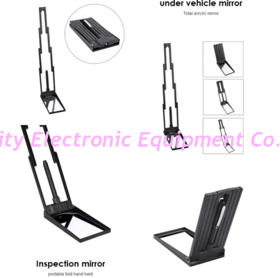 Small tactical version pocket folding search mirror