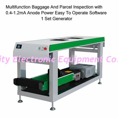 Multifunction Baggage And Parcel Inspection with 0.4-1.2mA Anode Power Easy To Operate Software and 1 Set Generator