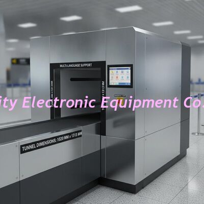 Multi-language Support X-Ray Baggage Scanner Including Tunnel Dimensions 1020 Mm 1313 Mm Equipment for Public Safety Screening