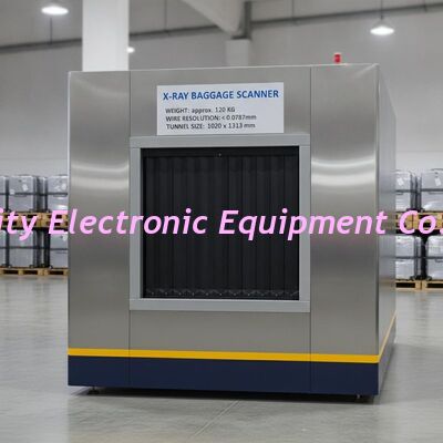 Approximately 120 Kg X Ray Baggage Scanner Offering Wire Resolution less than 0.0787mm Metal Wire and Tunnel Dimensions 1020 Mm 1313 Mm