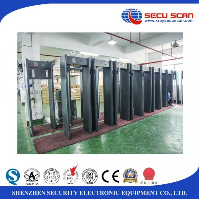 Indoor 24 Zones Walk Through Scanner Archway Metal Detector Door Frame