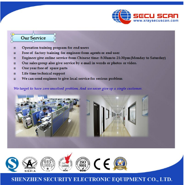 Remote Workstation Baggage Screening Equipment X Ray Luggage Scanner