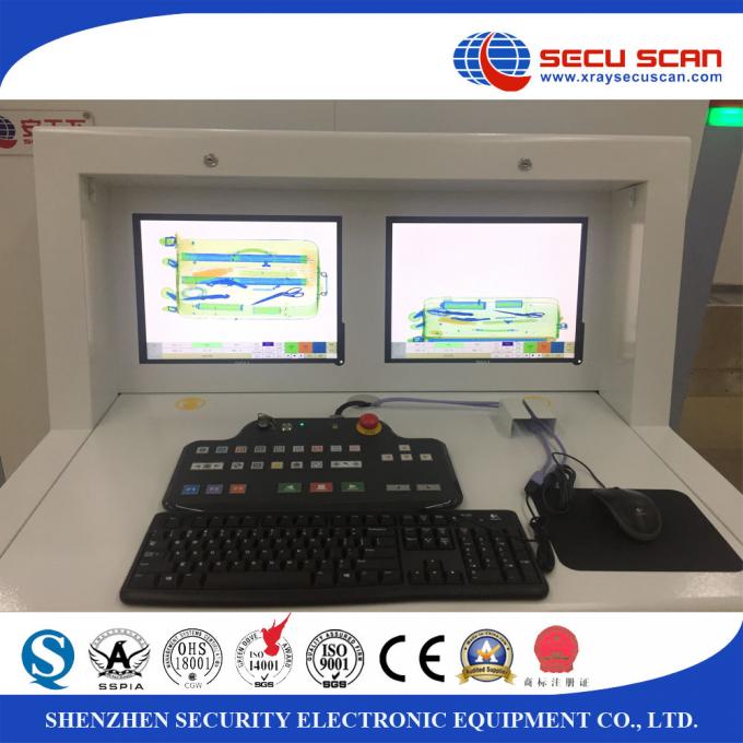 White Dual View X Ray Security Scanner Two X Ray Generator Both 36mm ...